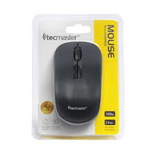 MOUSE TECMASTER INALAMBRICO 1200DPI NEGRO TM-100502-BK