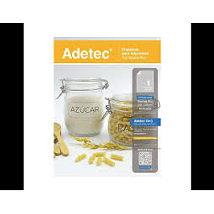 ETIQUETA TRANSPARENTE LASER INK-JET ADETEC 216 x 279 mm 5 Hjs 