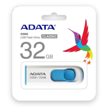 PENDRIVE ADATA 32GB C008 BLANCO/CELESTE 1