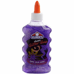 PEGAMENTO LIQUIDO ELMER'S WASHABLE GLITTER GLUE VIOLETA 177ml (2048795)