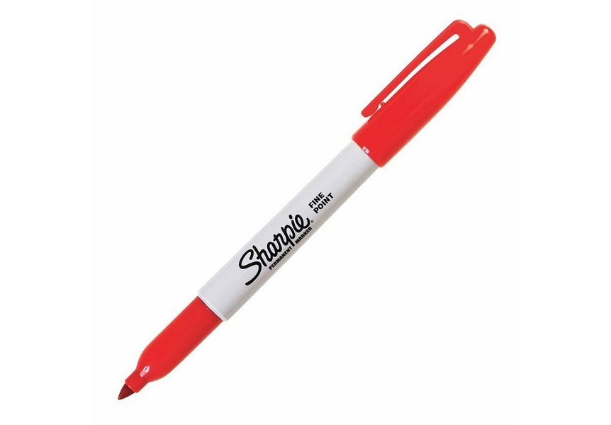 MARCADOR SHARPIE FINO ROJO  1