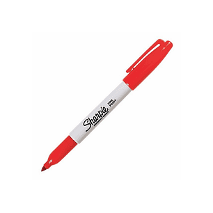 MARCADOR SHARPIE FINO ROJO 