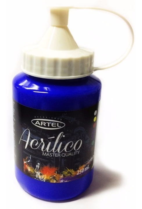 PINTURA ACRILICA ARTEL 250ML. AZUL ULTRAMAR N°444 1