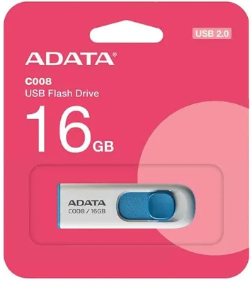 PENDRIVE ADATA 16GB C008 BLANCO/CELESTE 1