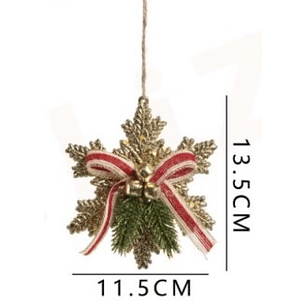 ADORNO NAVIDEÑO COPO DE NIEVE 13.5 X 11.5 CMS. 1 UN.