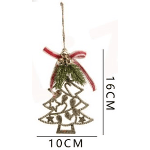 ADORNO NAVIDEÑO ARBOL 16 X 10 CMS. 1 UN.