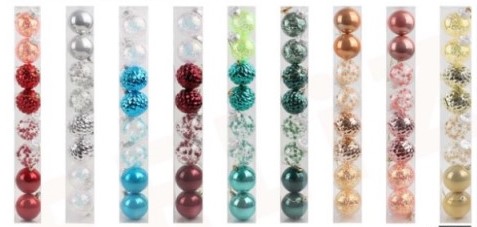 SET ESFERAS NAVIDEÑAS 6 CMS 8 UNIDADES 1