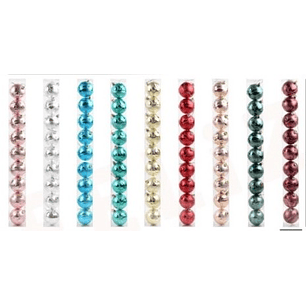 SET ESFERAS NAVIDEÑAS 6 CMS 9 UNIDADES