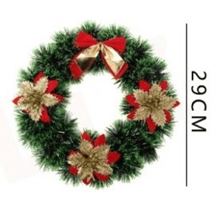 ADORNO NAVIDEÑO CORONA 29 CMS. 1 UN.