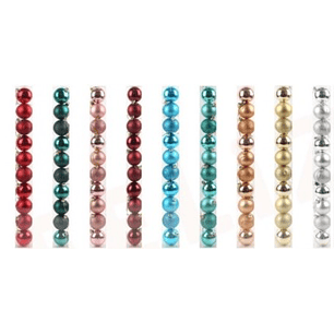 SET ESFERAS NAVIDEÑAS 5 CMS 10 UNIDADES