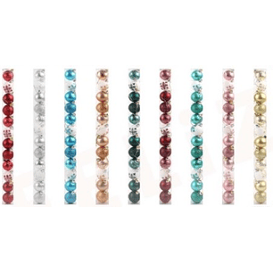 SET ESFERAS NAVIDEÑAS 4 CMS 12 UNIDADES