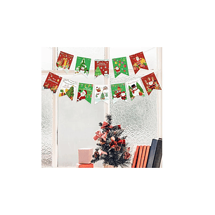 GUIRNALDA BANDERINES GLAM PERS.NAVIDAD 2,3 MTS. 1UNID.