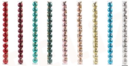 SET ESFERAS NAVIDEÑAS 4 CMS 12 UNIDADES 1