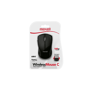 MOUSE NANO INALAMBRICO MAXELL USB-C MOWL-1200DPI NEGRO