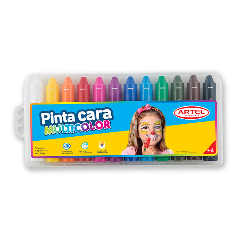 LAPIZ PINTA CARA ARTEL 12 COLORES  1