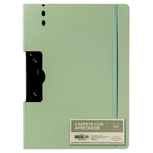 CARPETA ARTEL A4 C/APRETADOR LATERAL PASTEL