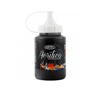 PINTURA ACRILICA ARTEL 250 ML.NEGRO