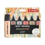 DESTACADORES STABILO BOSS ORIGINAL NATURE COLORS  6 COLORES 70 / 6-2-2 1
