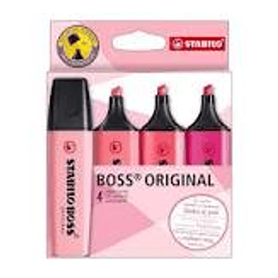 DESTACADORES STABILO BOSS ORIGINAL 4 COLORES D70 / 4/-6-1