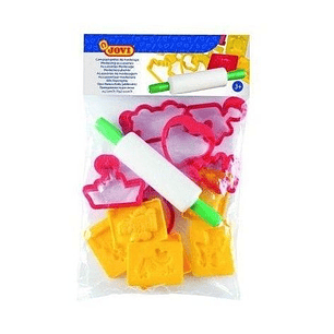 BOLSA COLGABLE JOVI ACCESORIOS MODELAJE 6 MOLDE+6 MOLDE CORTE+RODILLO +3a.