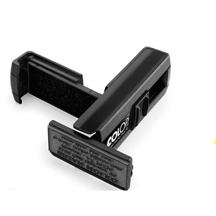 TIMBRE POCKET COLOP SP20 14 X 38mm NEGRO ALM AZUL