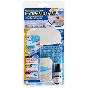 KIT PARA ESTAMPAR NOMBRES SHACHIHATA CON PIEZAS REORGANIZABLES DE HASTA 13 CARACT. + TINTA