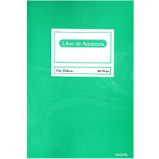 LIBRO DE ASISTENCIA REM 26 Hjs TERM.VERDE ( CH ) 1