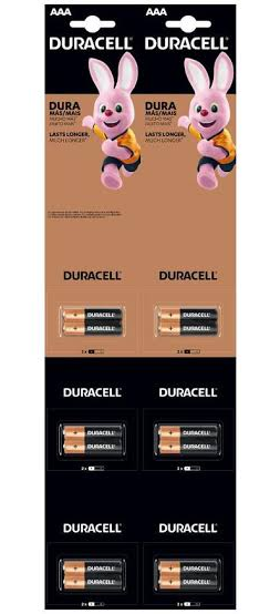 PILA DURACELL AAA x 2 UNID (TIRA) 1