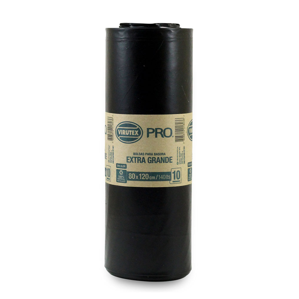 BOLSA DE BASURA VIRUTEX 80 X 120 CLASICA ROLLO ( 10 unidades) 1