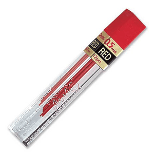TUBO MINA PENTEL 0.5 RED 12PCS.