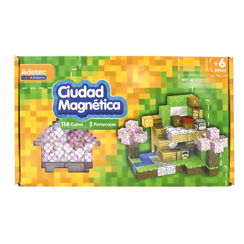 FIGURAS MAGNETICAS ADETEC CUIDAD 114 PZS. 2 X 2 CMS.  +6a. 1