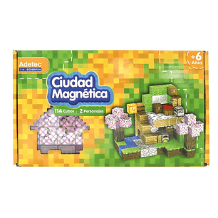 FIGURAS MAGNETICAS ADETEC CUIDAD 114 PZS. 2 X 2 CMS.  +6a.
