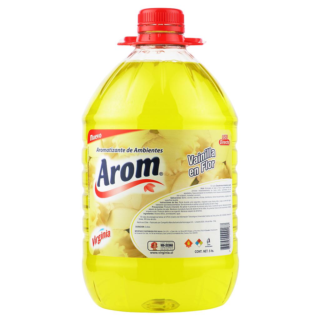 DESODORANTE LIQUIDO AROM VIRGINIA 5Lts VAINILLA EN FLOR  1