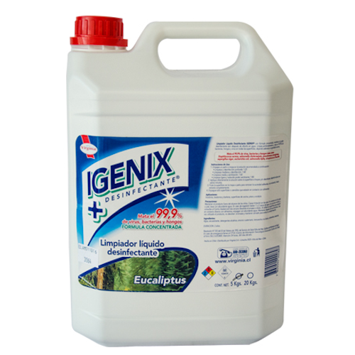 LIMPIADOR DESINFECTANTE IGENIX VIRGINIA  5 Lts EUCALIPTO ( CA ) 1