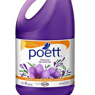 LIMPIADOR LIQUIDO POETT LAVANDA 4 LITROS