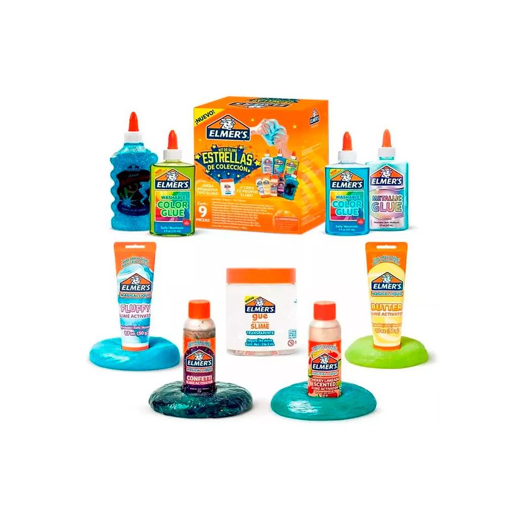 KIT SLIME ELMER´S ESTRELLAS DE COLECCION 9 PZS. (2190602) ( DESC. ) 1