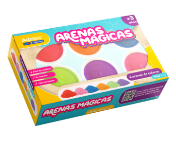 ARENA MAGICA ADETEC 6 COLORES SURTIDOS 100 GRS. C/U 1