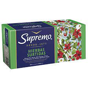 TE HIERBAS SURTIDAS SUPREMO 100 BOLSITAS