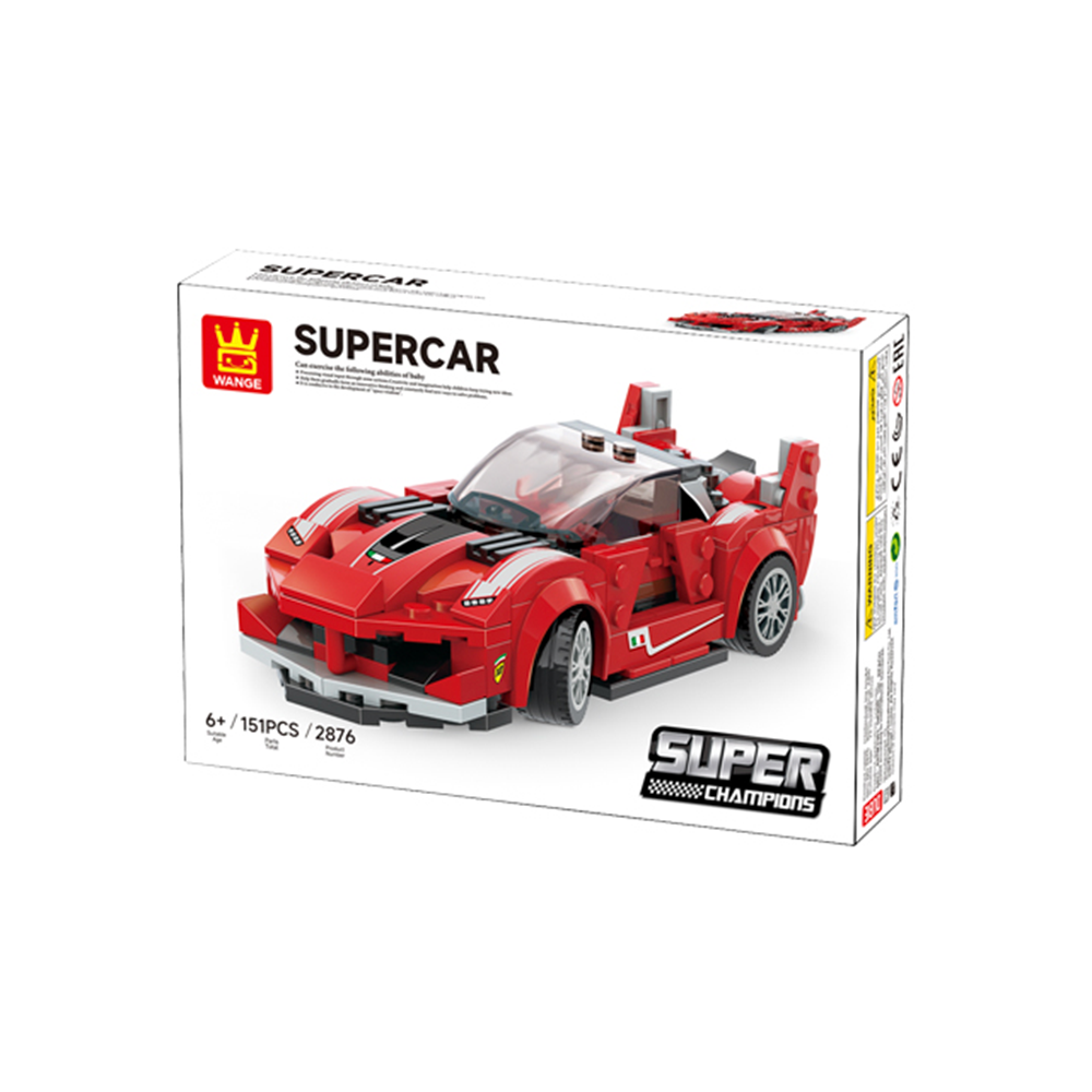 SUPER AUTO ROJO ARMABLE WANGE 151 PCS. 6+ 1