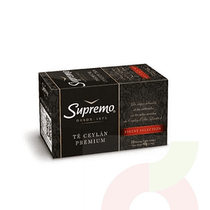TÉ SUPREMO PREMIUM CEYLÁN 100 BOLSITAS
