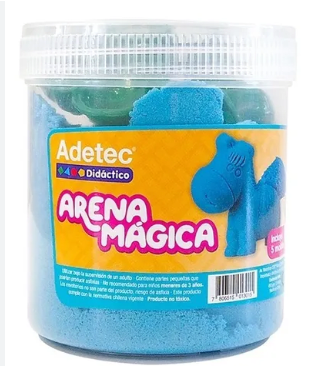 ARENA MAGICA ADETEC COLOR AZUL 450 GRS C/MOLDE 1