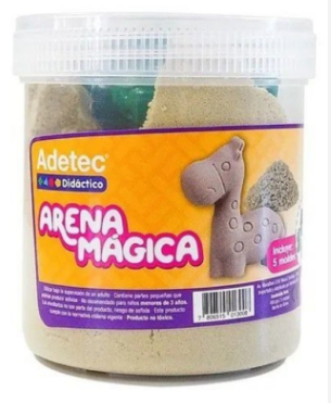 ARENA MAGICA ADETEC COLOR NATURAL 450 GRS C/MOLDE  1