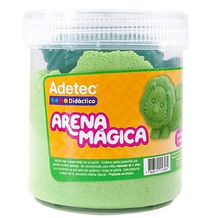 ARENA MAGICA ADETEC COLOR VERDE 450 GRS C/MOLDE