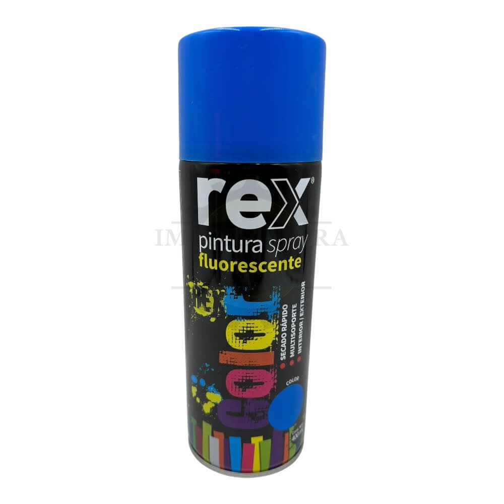 PINTURA SPRAY REX FLUORESCENTE AZUL 400ML 1