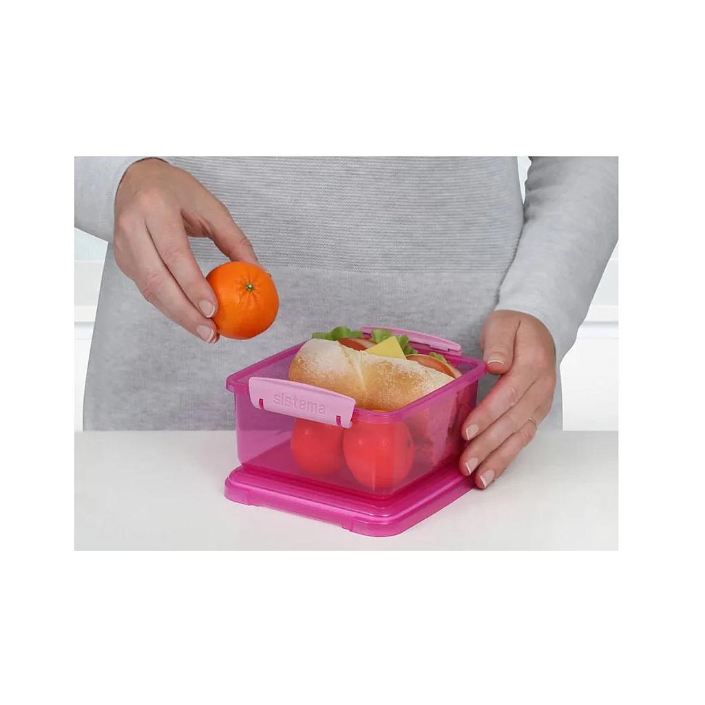 HERMETICO CUADRADO SISTEMA LUNCHPLUS TRENDS 1,2LT. (31651) 1