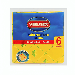 PAÑO MULTIUSO VIRUTEX ULTRA X 6 UNIDADES ( CA )
