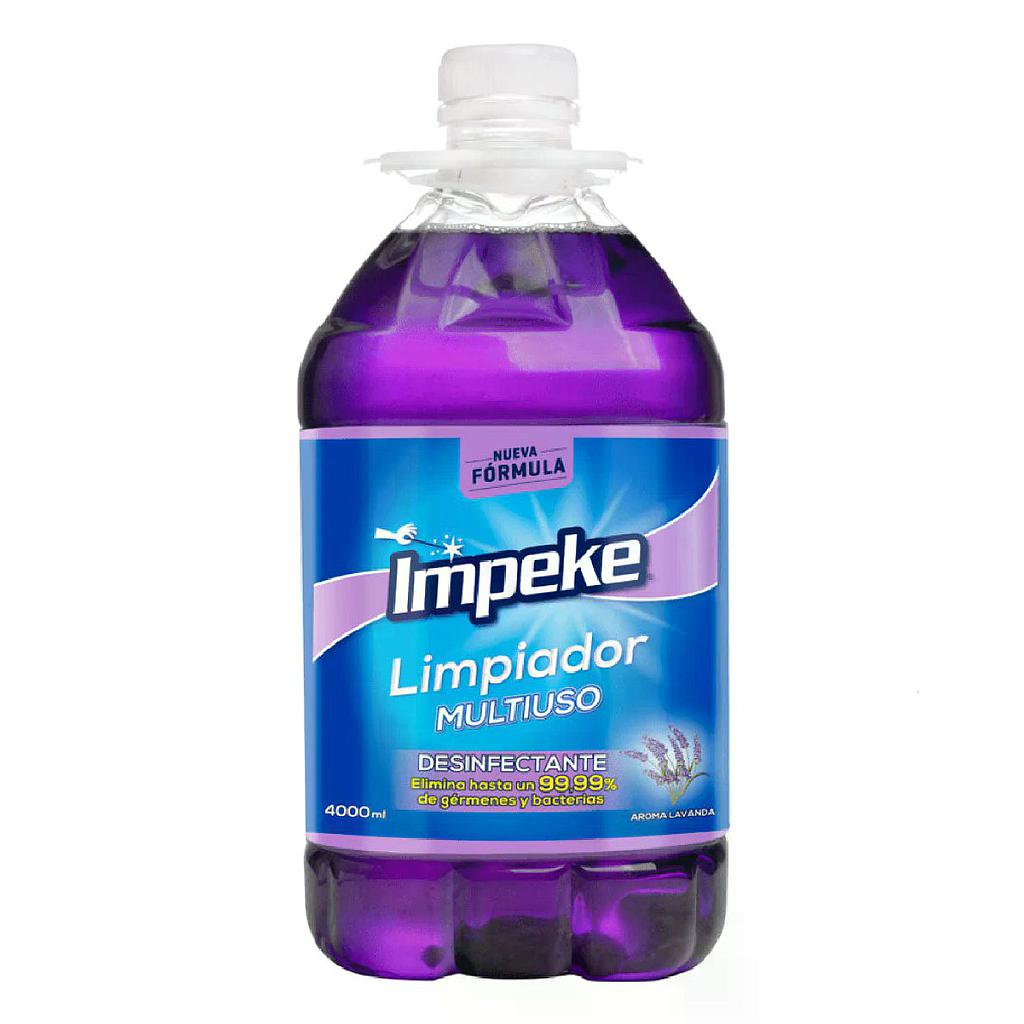 LIMPIADOR DESINFECTANTE IMPEKE LAVANDA 4 LITROS 1