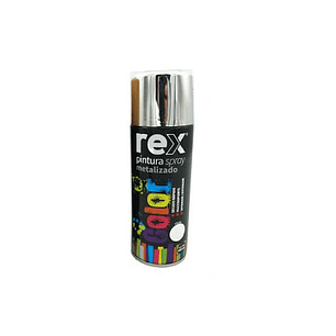 PINTURA SPRAY REX METALICA CROMO 400ML