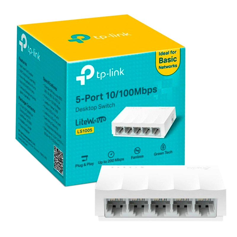 SWITCH TP-LINK 5 PUERTOS LITEWAVE 10/100Mbps LS1005 1
