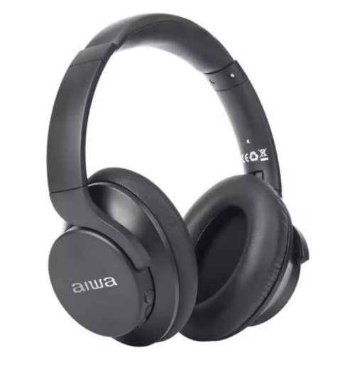 AUDIFONOS AIWA BLUETOOTH OVER EAR CON ANC AWKNC1090L 1